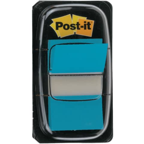 Segnapagina removibili Post-it® Index Medium con dispenser blu brillante 50 segnapagina - 680-23